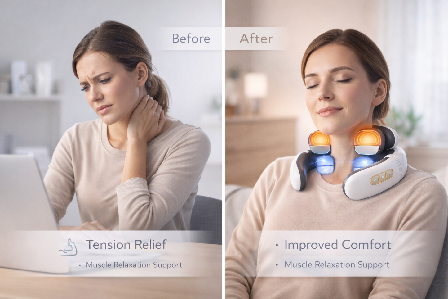 Entspannen Sie Ihren Nacken auf sanfte und natürliche Weise.